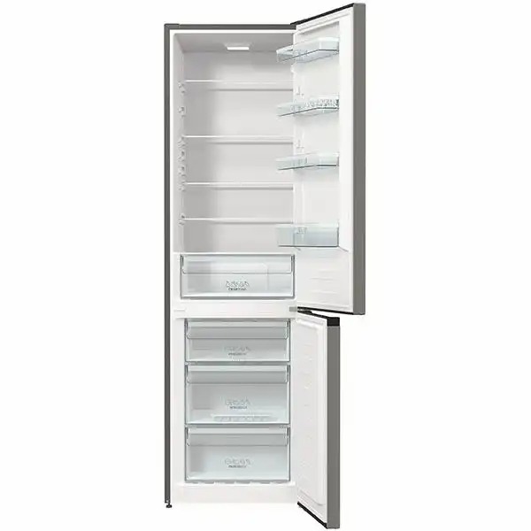 Combina frigorifica GORENJE RK6202ES4, FrostLess, 348 l, H 200 cm, Clasa E, argintiu