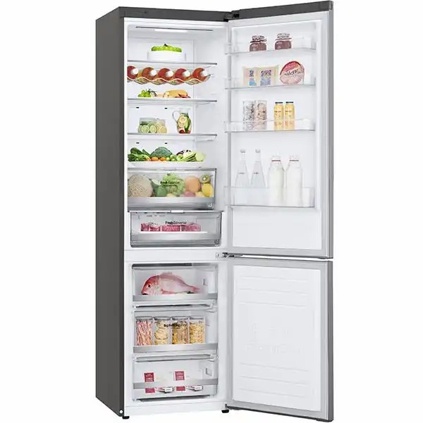 Combina frigorifica LG GBB72PZDMN, No Frost, 384 l, H 203 cm, Clasa E, argintiu