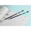 Creioane grafit Kores, design metalic, 6 bucati/set