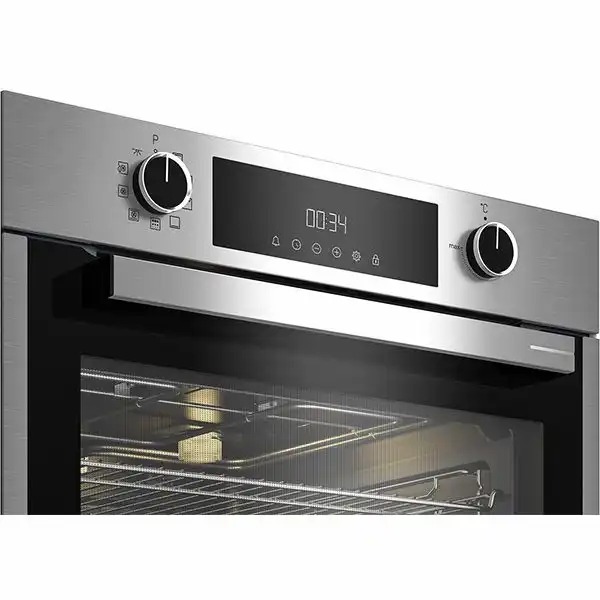 Cuptor incorporabil GRUNDIG GEBM11300XP, Electric, Autocuratare pirolitica, 72 l, HotAero Pro, inox
