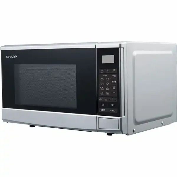 Cuptor microunde SHARP R270S, 20l, 800W, argintiu-negru