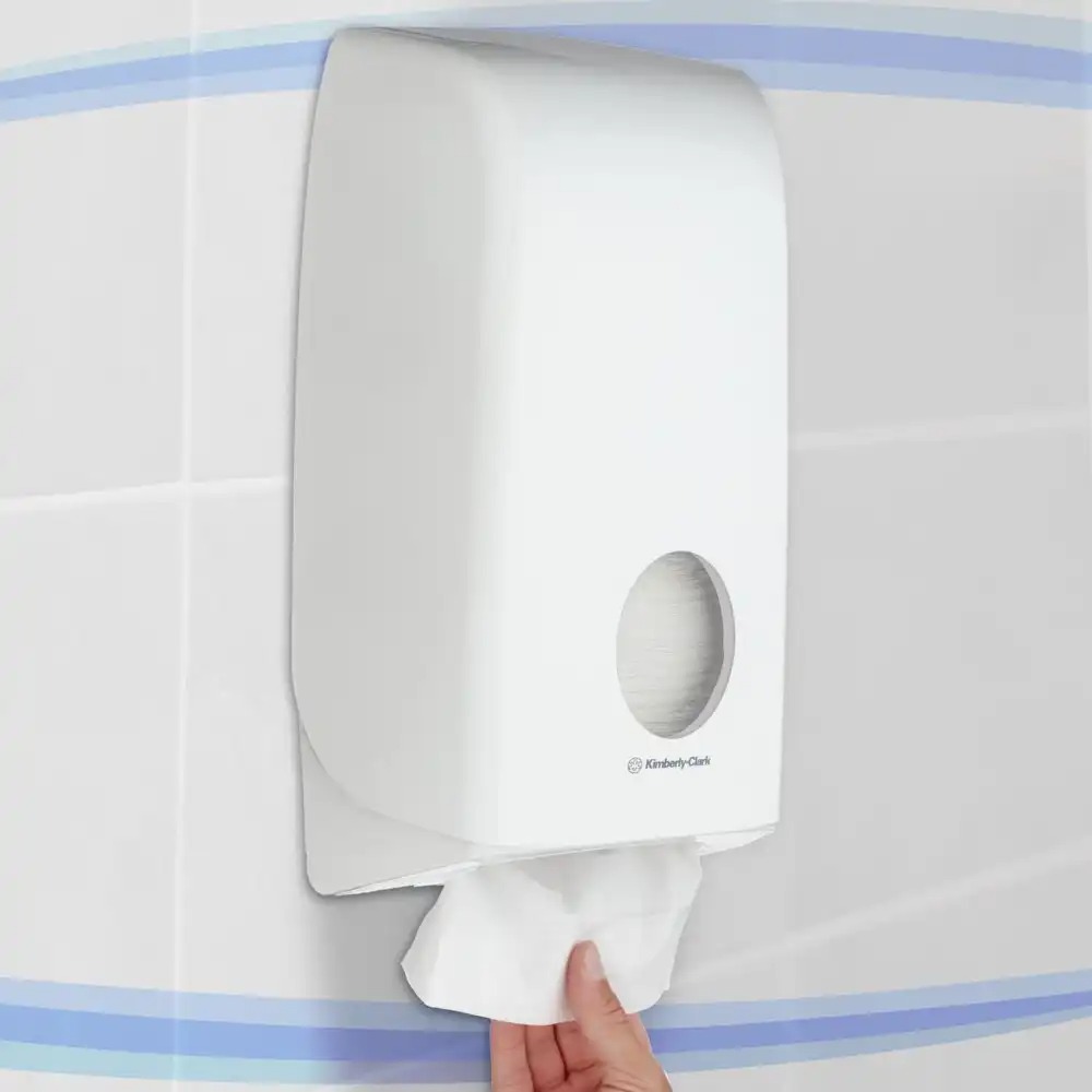 Dispenser Kimberly-Clark Aquarius pentru hartie igienica pliata