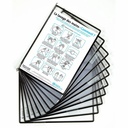 Display Tarifold, A4, antimicrobian, 5 bucati/set, negru