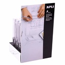 Display creion mecanic Apli, 0.5 mm, corp metalic, 16 bucati/set