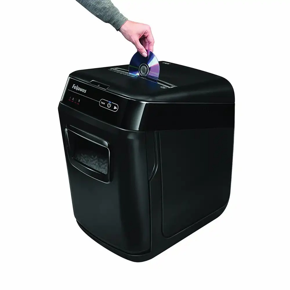 Distrugator Fellowes Automax 150c AUTO FEED CROSS CUT, negru, auto-reverse, sleep-mode