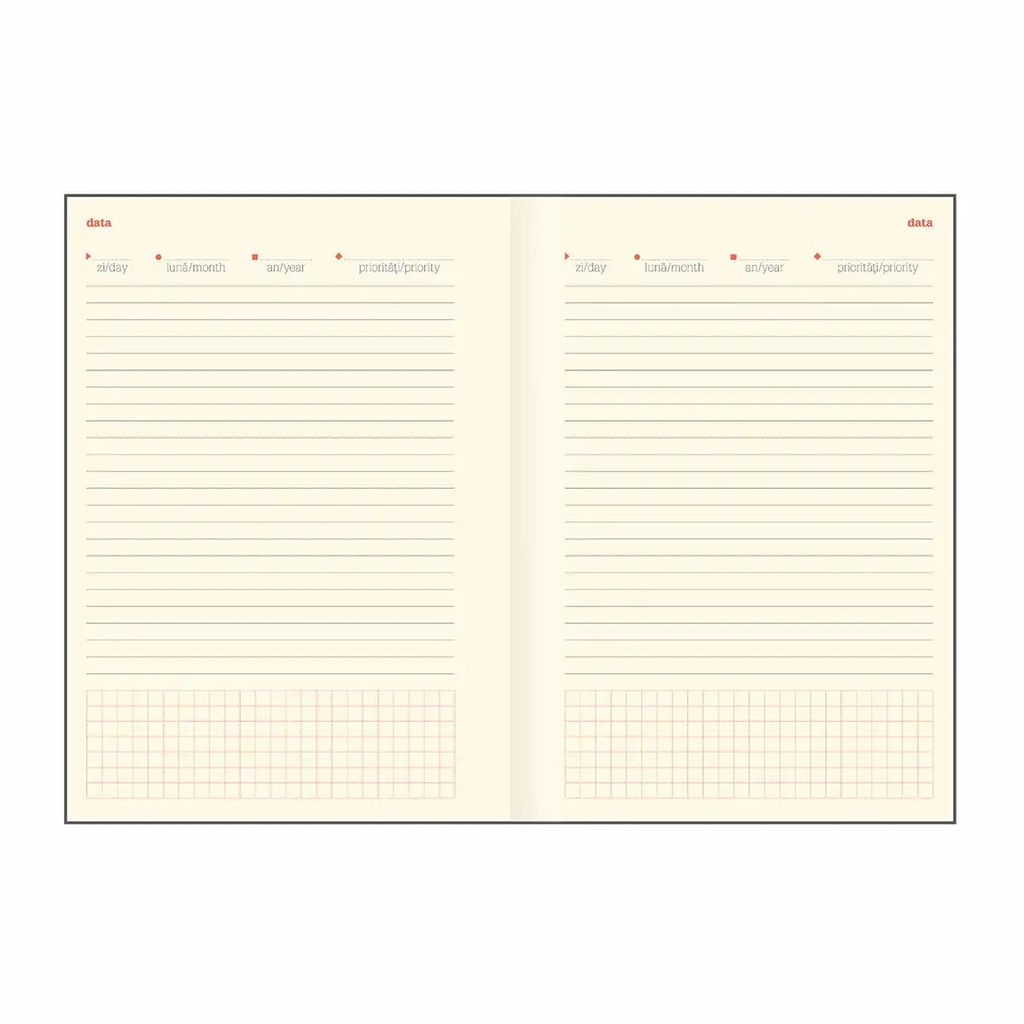 Agenda Furore, A5, nedatata, hartie ivory, albastru