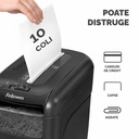 Distrugator de documente Fellowes 60CS, cross-cut, negru