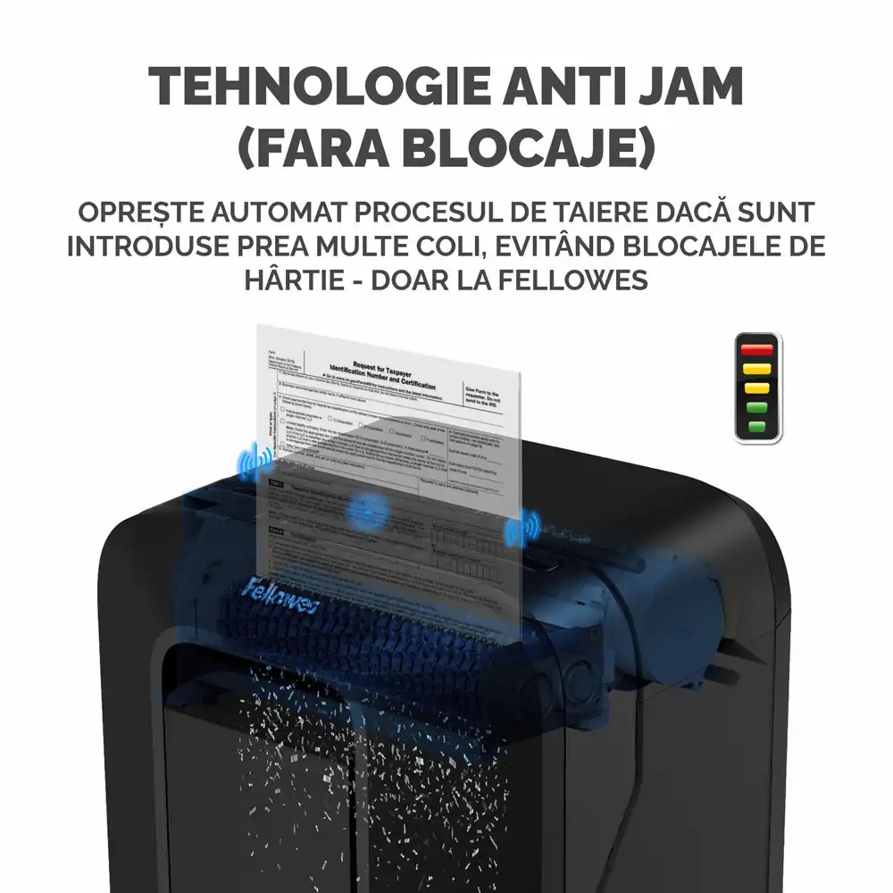 Distrugator documente Fellowes LX200, mini cut, 12 coli, negru