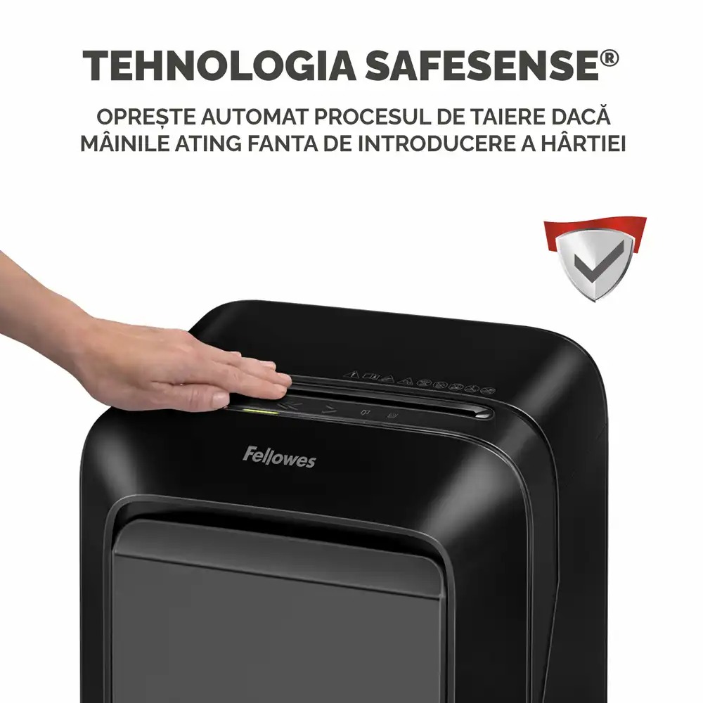 Distrugator documente Fellowes LX210, mini cut, 16 coli, negru