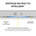 Distrugator documente Fellowes LX221 Alb, micro taieri, functionare silentioasa