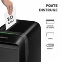 Distrugator documente Fellowes LX221 Negru, micro taieri, functionare silentioasa