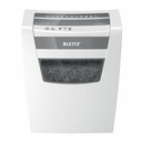 Distrugator documente manual Leitz IQ Home Office, P4, cross-cut (confeti), 10 coli, cos 23l, alb