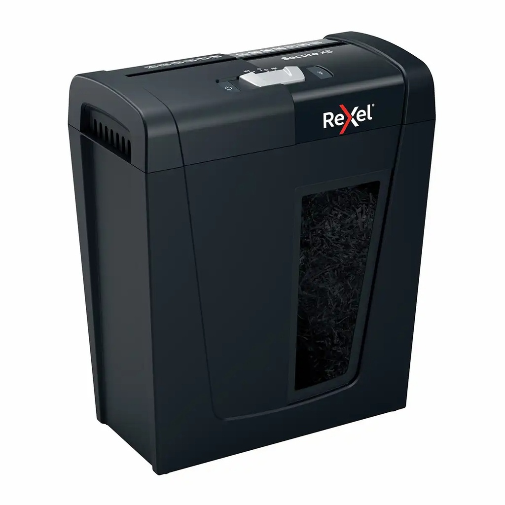 Distrugator documente manual REXEL SECURE S8, P4, cross-cut, 8 coli