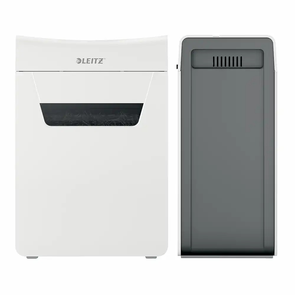 Distrugator documente manual Leitz IQ Protect 6M, P5, micro-cut (particule), 6 coli, cos 18l, alb
