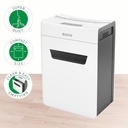 Distrugator documente manual Leitz IQ Protect 6M, P5, micro-cut (particule), 6 coli, cos 18l, alb