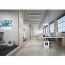 Distrugator documente manual Leitz IQ Protect 6M, P5, micro-cut (particule), 6 coli, cos 18l, alb
