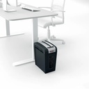Distrugator documente manual REXEL SECURE MC4 Slim, P5, micro-cut (particule), 4 coli, 14l, negru/argintiu