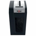Distrugator documente manual REXEL SECURE MC6 Slim, P5, micro-cut (particule), 6 coli, 18l, negru/argintiu