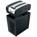 Distrugator documente manual REXEL SECURE MC6 Slim, P5, micro-cut (particule), 6 coli, 18l, negru/argintiu