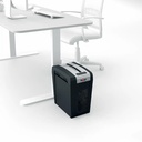 Distrugator documente manual REXEL SECURE MC6 Slim, P5, micro-cut (particule), 6 coli, 18l, negru/argintiu