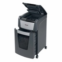 Distrugator documente automat REXEL OPTIMUM 300X, P4, cross-cut (confeti), 300 coli, cos 60l, negru-gri