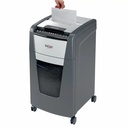 Distrugator documente automat REXEL OPTIMUM 300X, P4, cross-cut (confeti), 300 coli, cos 60l, negru-gri