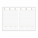 Agenda nedatata A5, hartie offset alb, coperta neagra