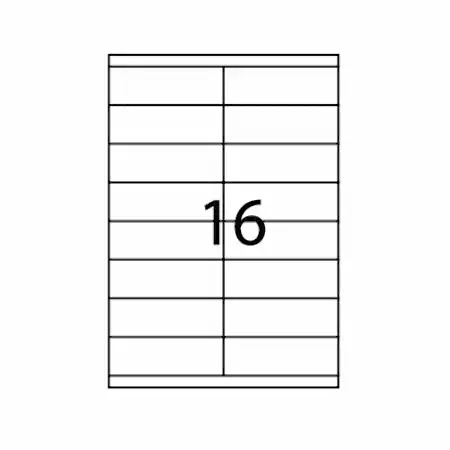 Etichete autoadezive Apli, A4, 105 x 35 mm, 1600 bucati, 100 coli/top