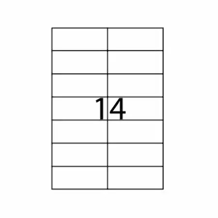 Etichete autoadezive Apli, A4, 105 x 42.4 mm, 1400 bucati, 100 coli/top