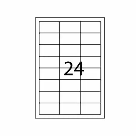 Etichete autoadezive Apli, A4, 64.6 x 33.8 mm, 2400 bucati, 100 coli/top