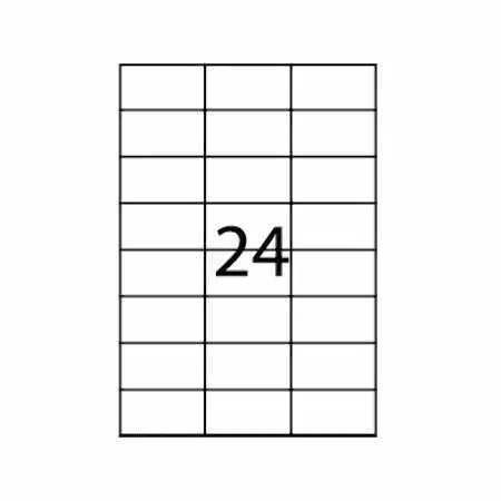 Etichete autoadezive Apli, A4, 70 x 37 mm, 2400 bucati, 100 coli/top