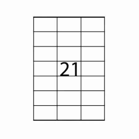 Etichete autoadezive Apli, A4, 70 x 42.4 mm, 2100 bucati, 100 coli/top