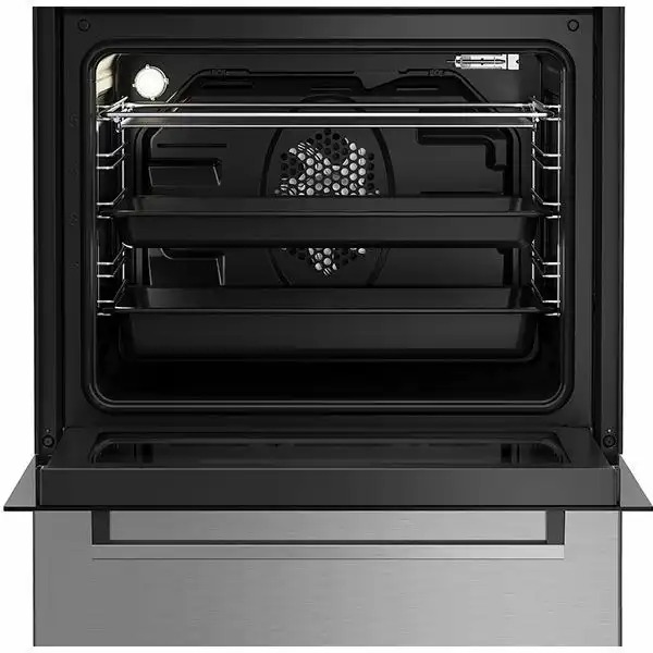 Aragaz BEKO FSM62320TXD, 4 arzatoare, Gaz + Electric, L 60 cm, Grill, inox