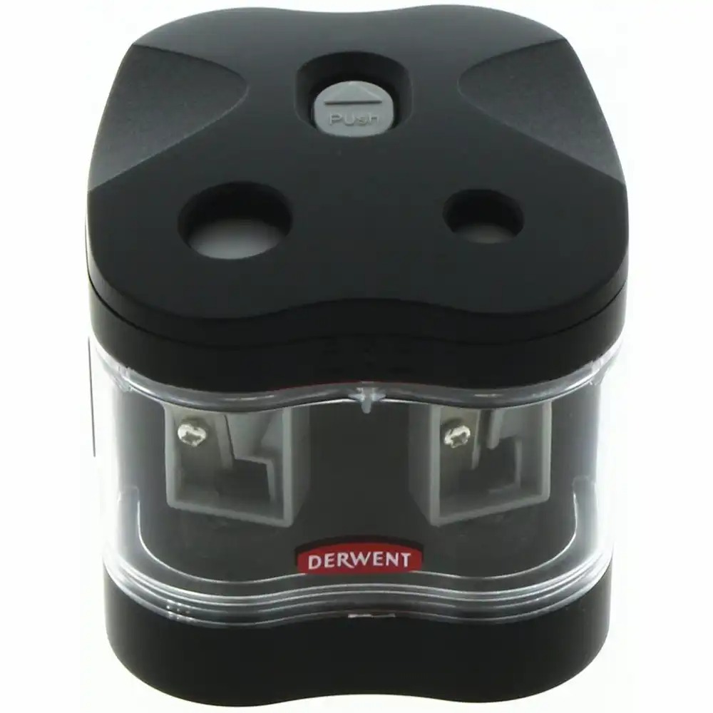 Ascutitoare electrica DERWENT Professional, dubla, plastic, negru