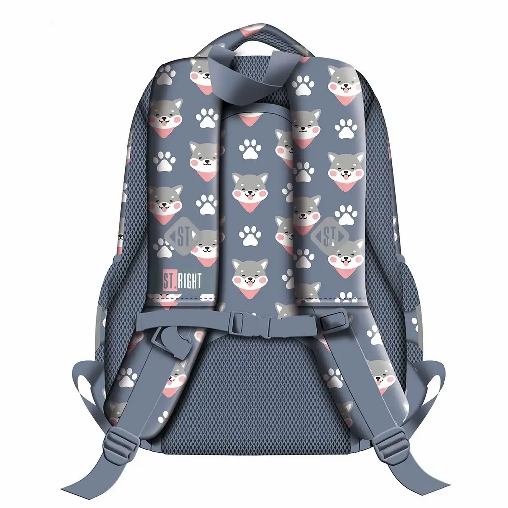 Ghiozdan St.Right BP26, colectia Shiba, 3 compartimente, 15 inch