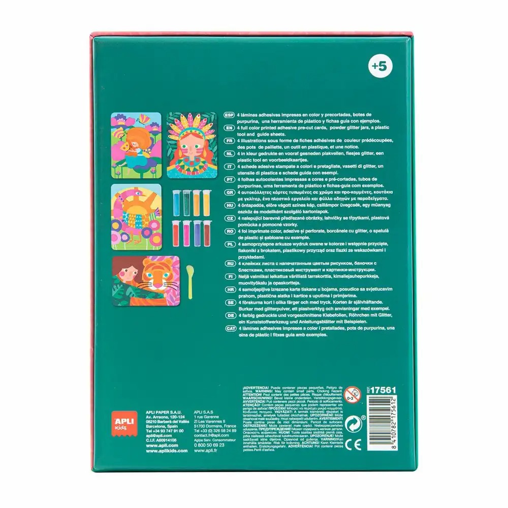 Joc Glitter Art, Apli, 4 desene