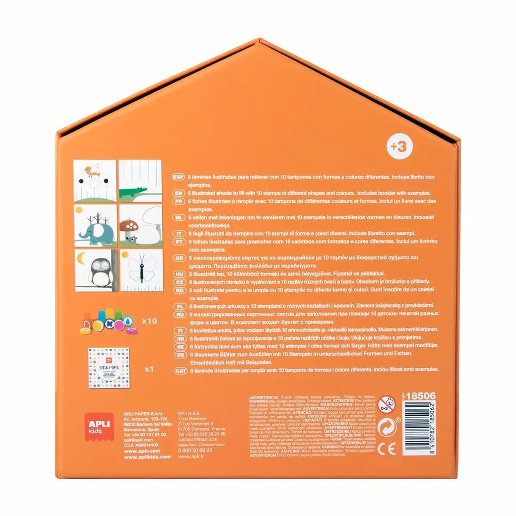 Joc creativ cu stampile, APLI, 10 stampile
