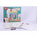 Joc creativ de constructie, APLI, cu atocolante si 5 creioane