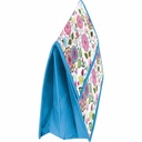 Mapa din plastic cu burduf, A4, design Flowers