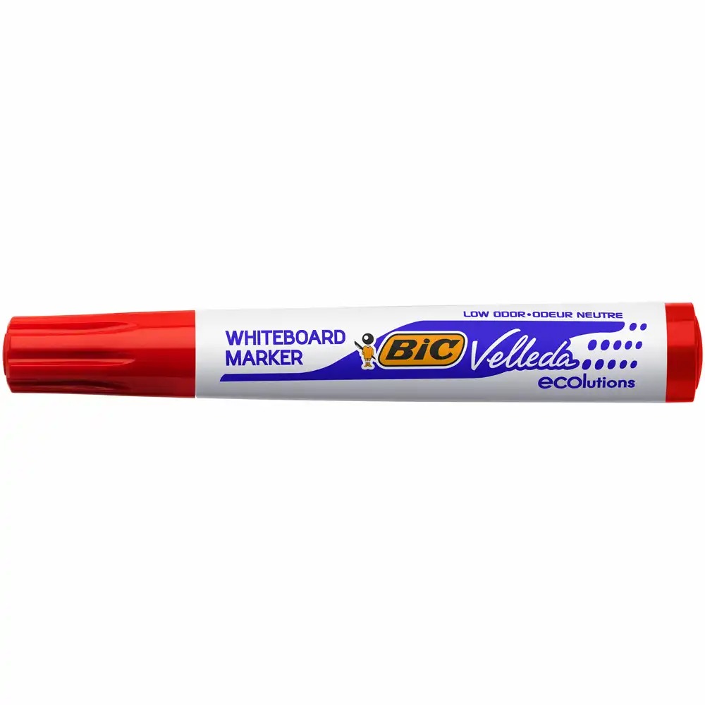 Marker tabla BIC, ECO Velleda 1701, rotund 1.5 mm, scriere rosie
