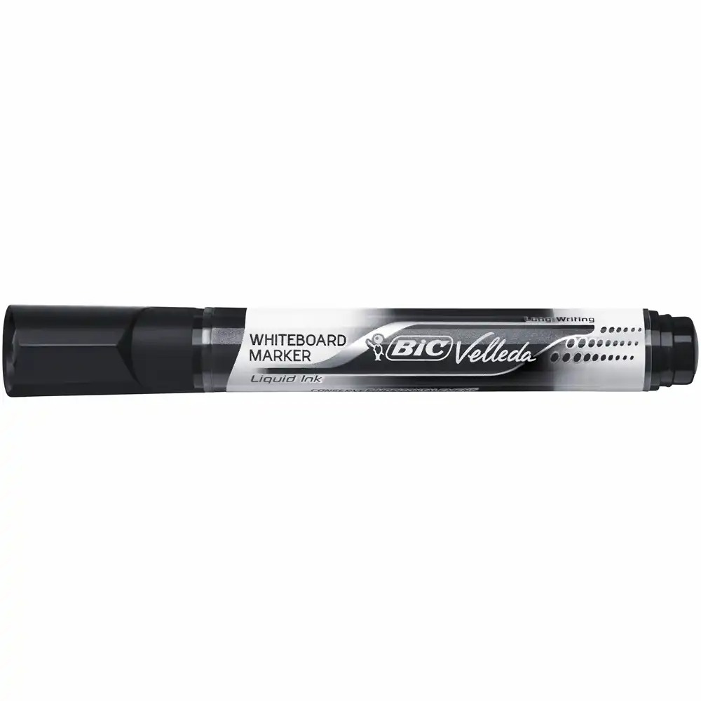 Marker tabla BIC, Velleda, cerneala, varf rotund 2.3 mm, scriere neagra