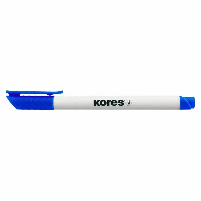 Marker whiteboard Kores, varf F, albastru