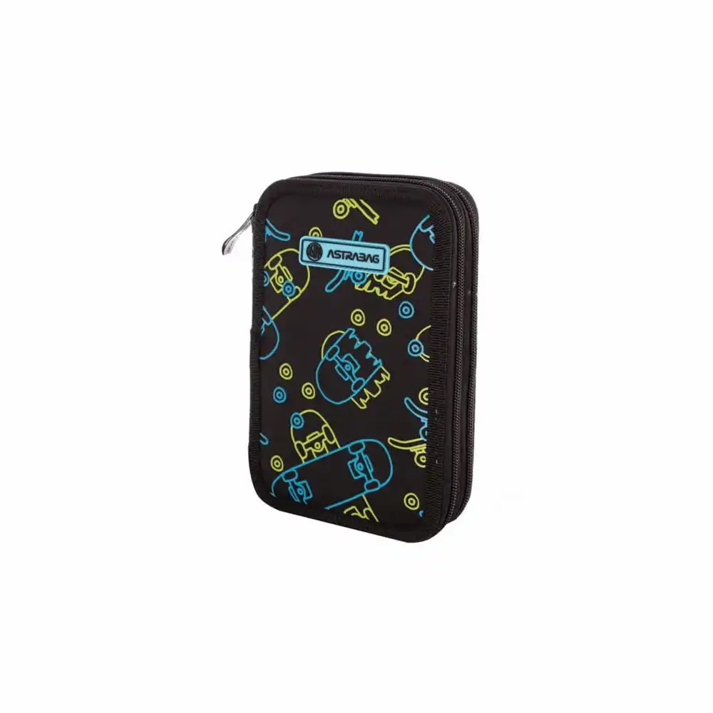 Penar scolar Astra, 2 compartimente, neechipat, colectia Neon Skate