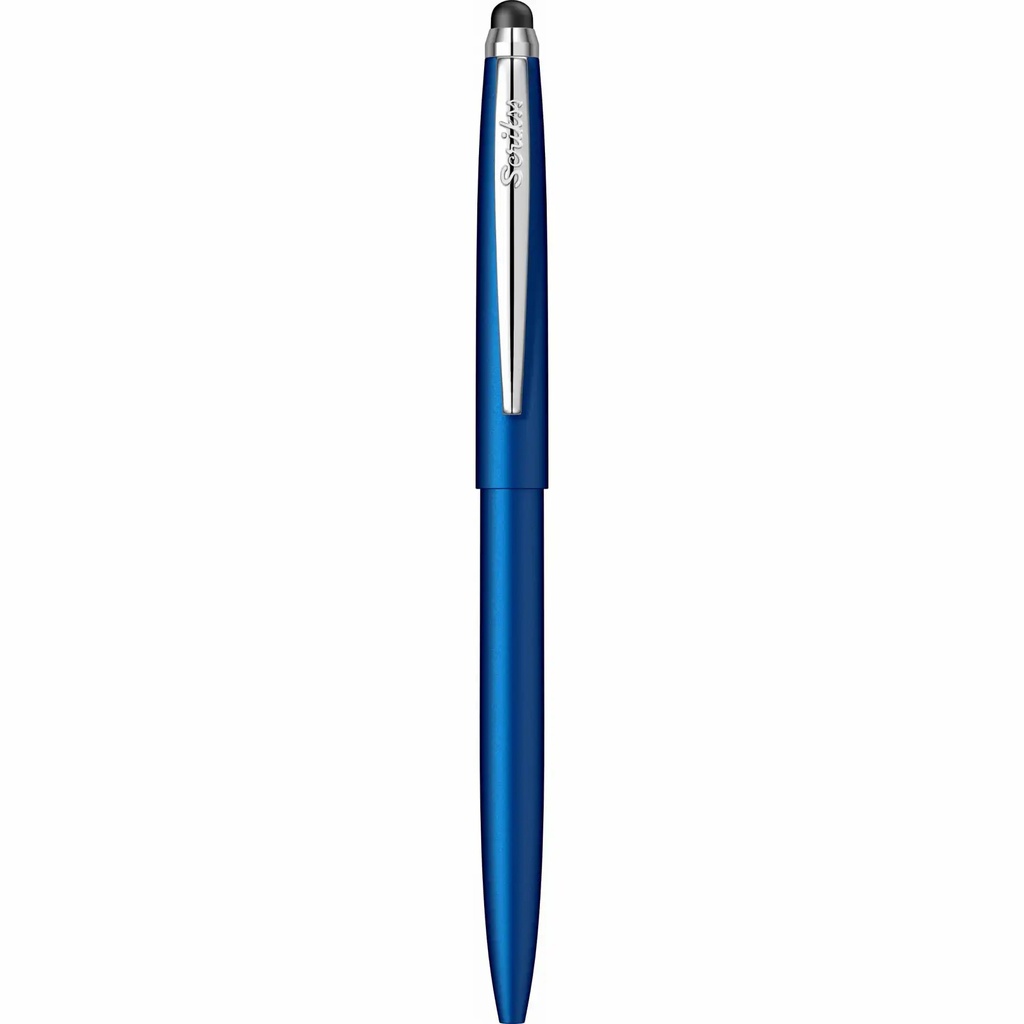 Pix cu mecanism Scrikss Stylus Matt Blue, albastru touch vf M scriere albastru