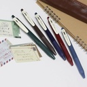 Pix cu mecanism Zebra Sarasa Clip Vintage, varf 0.5 mm, scriere verde