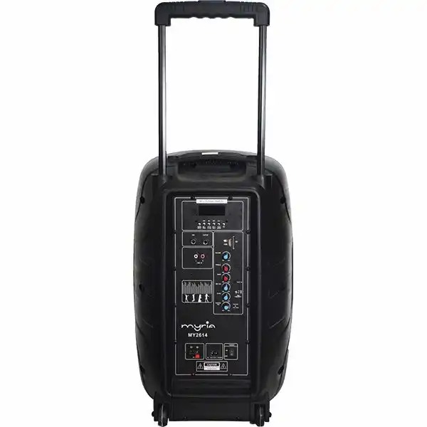 Boxa portabila cu microfon Wireless MYRIA MY2621, Bluetooth, USB, Radio FM, negru