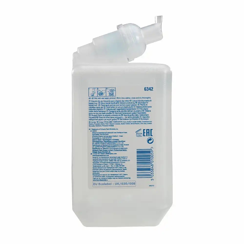 Rezerva sapun spuma Kimberly-Clark KimCare, 1 l, 6 bucati/bax