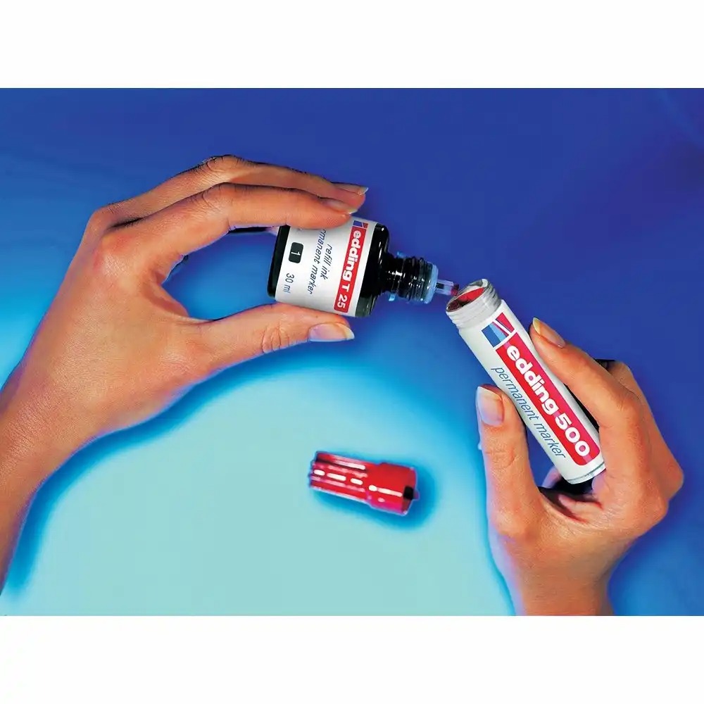 Tus pentru marker permanent Edding T25, 30 ml, negru