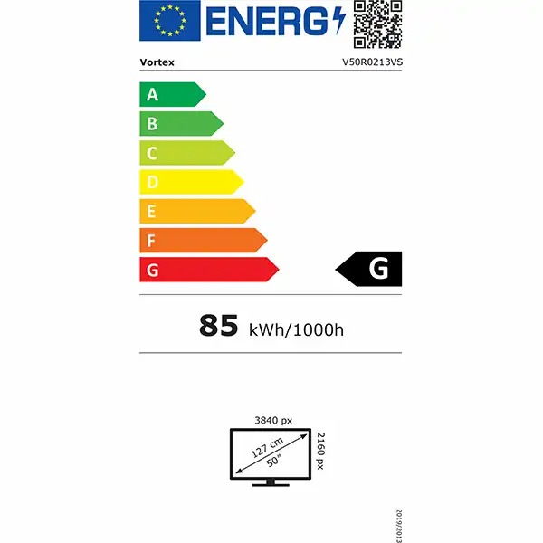 Televizor LED Smart VORTEX V50R0213VS, Ultra HD 4K, 123cm