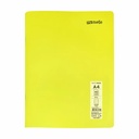 Caiet capsat Mynote, format A4, 40 file offset 60 g/mp, liniatura dictando, coperta PP neon, mix de 8 culori